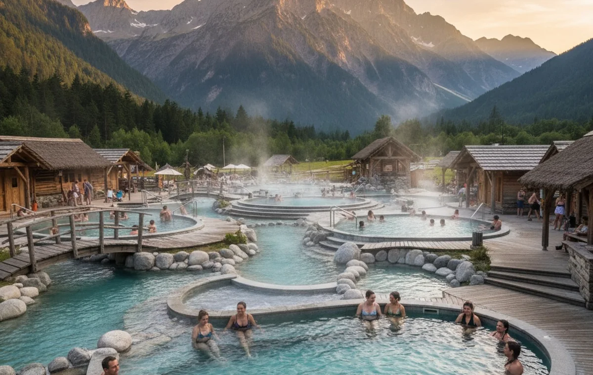 Termas Huife y sus piscinas